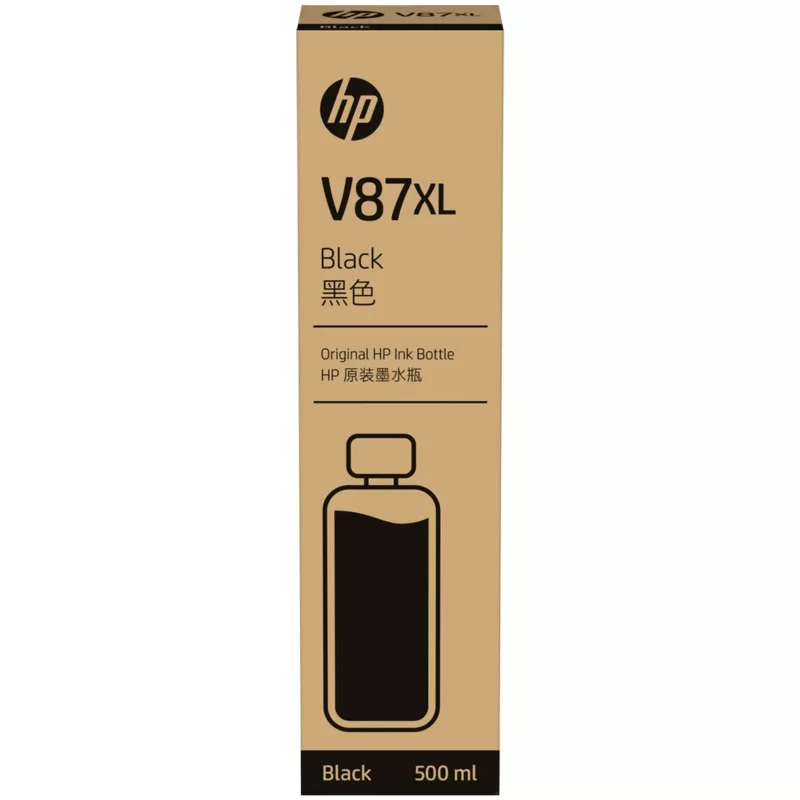 Garrafa Tinta Plotter HP V87XXL 7FN98A Preto 500ML para Smart Tank T858/T958